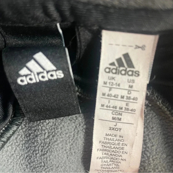 Adidas Women's Heather Gray Logo Pullover Drawstring Hoodie Size M - Picture 4 of 6